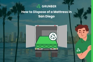 a image describing how to dispose of a mattress in San Diego